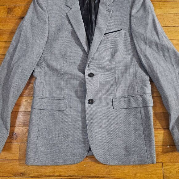 The Kooples Gray Wool Blazer Suit Jacket Mens Size 46 - Picture 2 of 11
